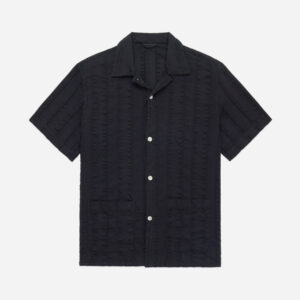 Cabana Shirt ~ Charcoal Rope Stripe