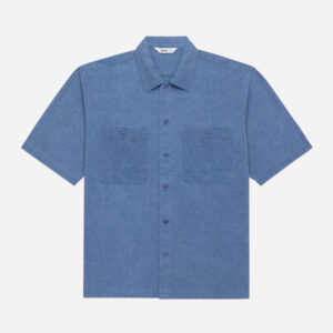 Short Sleeve Workshirt ~ Blue Pigment Dye