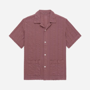 Cabana Shirt ~ Brick Rope Stripe