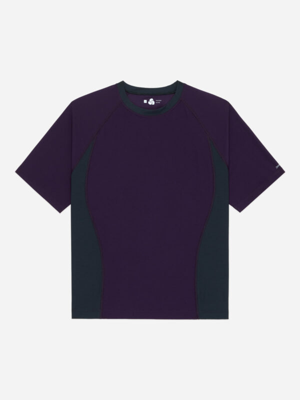 Track Tee ~ Purple/Grey